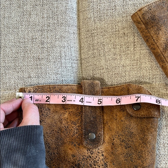 BORN CROWN GILMORE DISTRESSED LEATHER TALL RIDING EQUESTRIAN BOOTS SIZE 10 - Picture 16 of 16